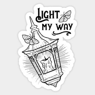 Light my way Sticker